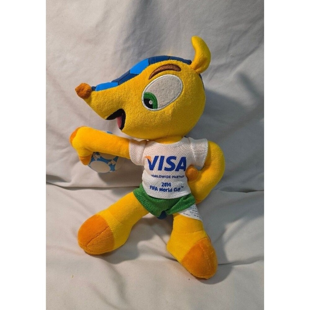 FIFA Fuleco Mascot 2014 Plush Small Yellow Armadillo